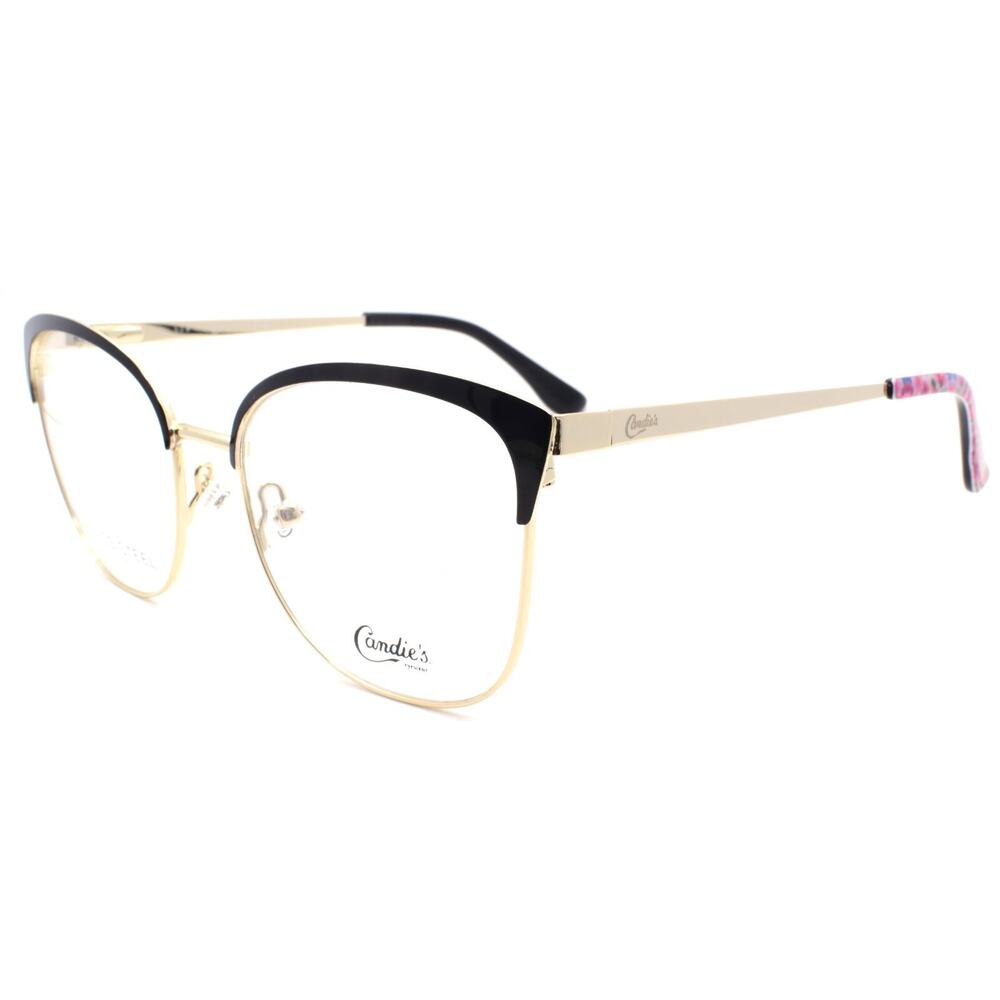 Candie's CA0171 001 Women's Eyeglasses Frames Cat Eye 49-17-140 Black / Silver
